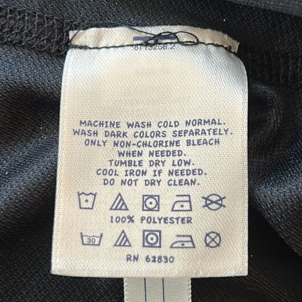 LandsEnd🌊🏖️Surf🏄🏻‍♀️ShirtPolyesterBLACK=WarmWhileWetRASHGUARD💂‍♀️
